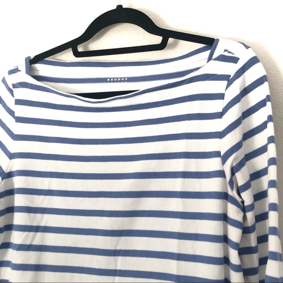 Kate Spade Broome Street blue and white stripe top - Picture 4 of 7